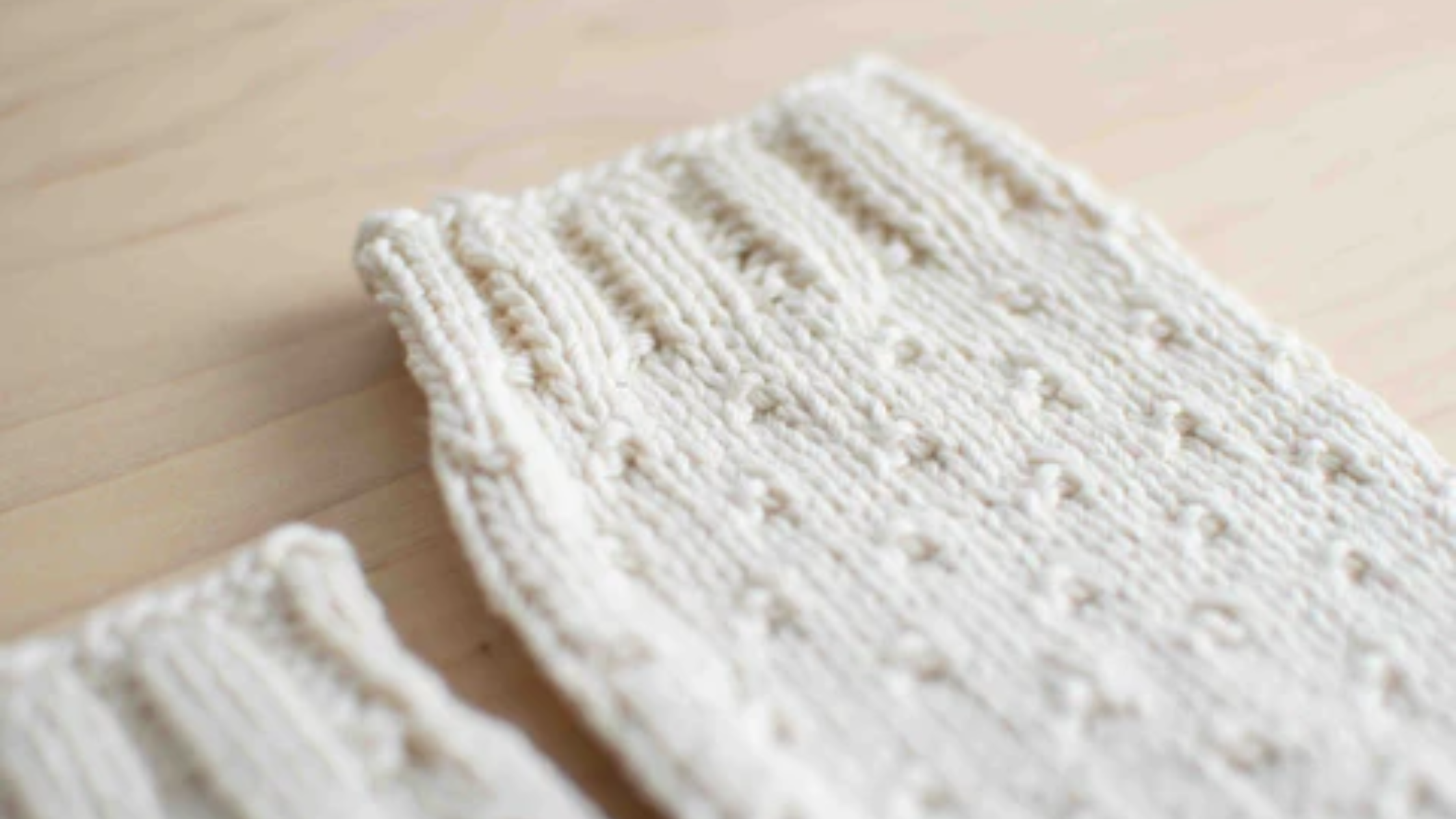Organic Cotton Hand-Knit Child Legwarmers