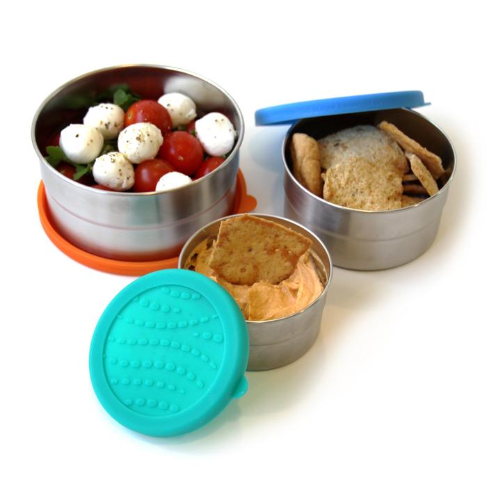 Blue Water Bento Lunch Boxes Seal Cup Set of 3 - Ecopiggy Shop