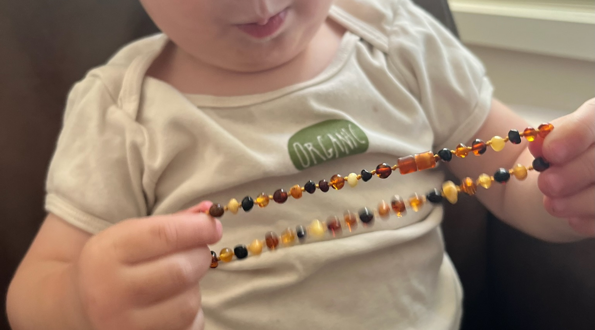 Organic teething necklace online